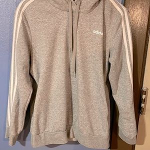 Adidas gray hoodie woman’s large no flaws worn once